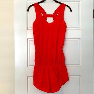 Super cute red Lululemon Romper!! Size 2.